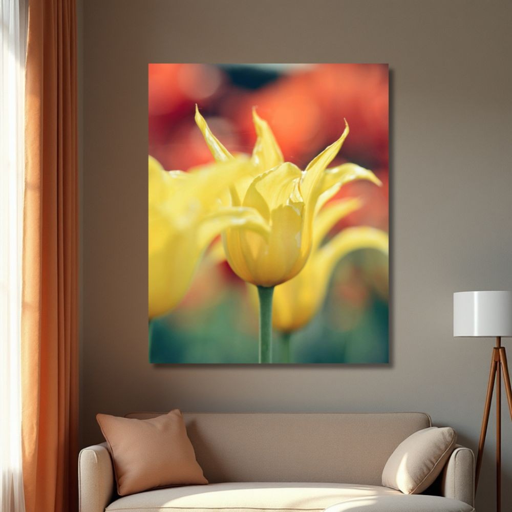 Cuadro Decorativo Planta 80x120cm Lirio Amarillo image number null