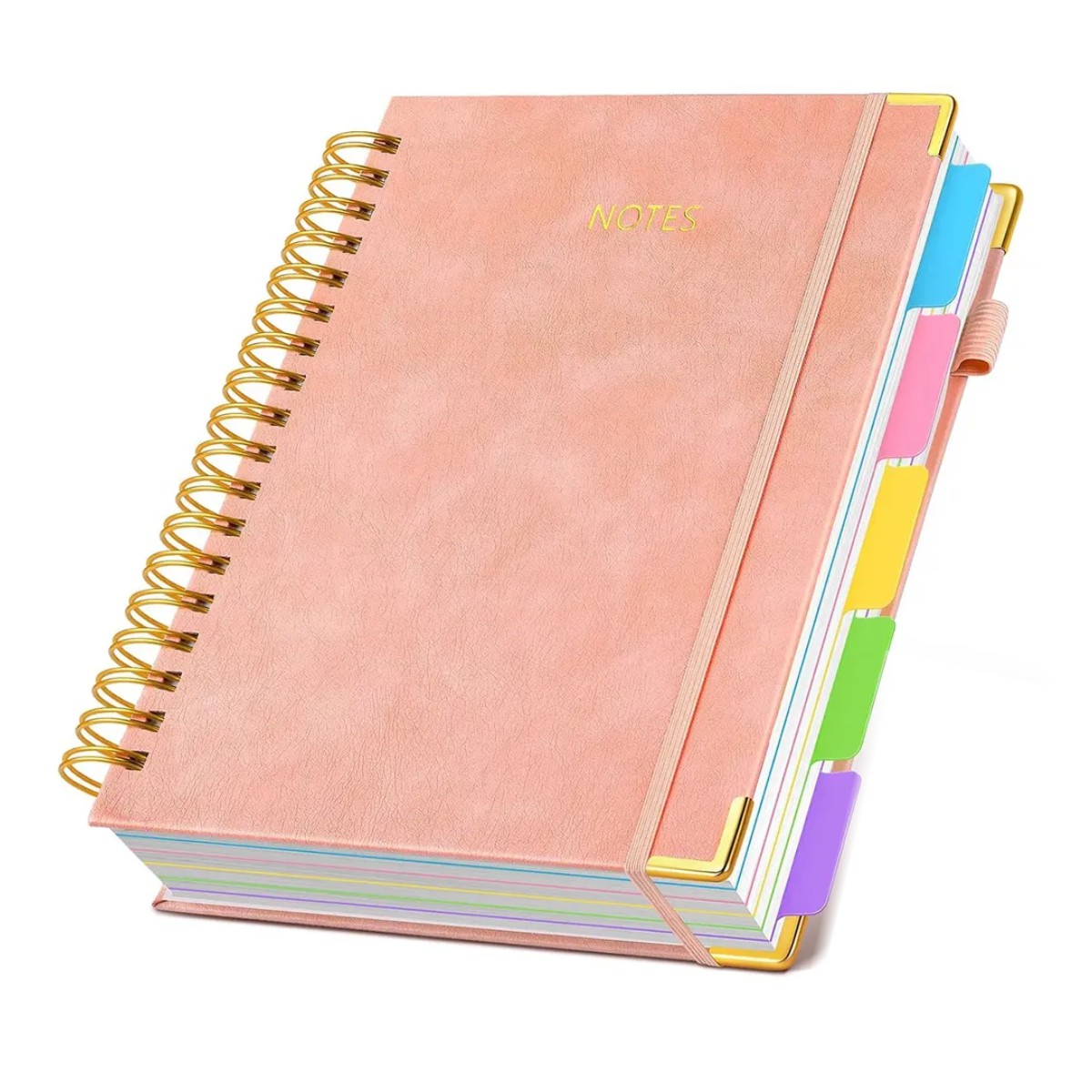Cuaderno Profesional Libreta Universitaria Color Puntos Rosas image number null