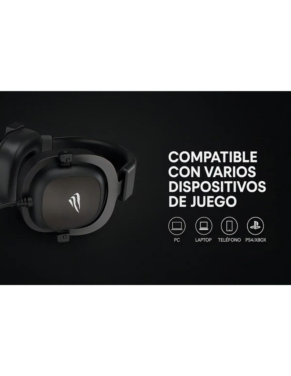 Aud&iacute;fonos Gamer Headset al&aacute;mbricos Havit 3.5mm Sonido envolvente image number null