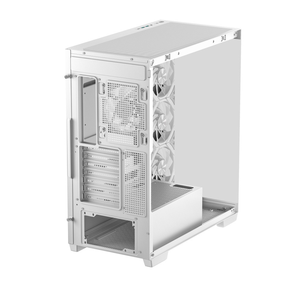 Gabinete DeepCool CG580 4F, Midi-Tower, ATX/Micro-ATX/Mini-ITX, USB 3.0, sin Fuente, 4 Ventiladores Instalados, Blanco image number null