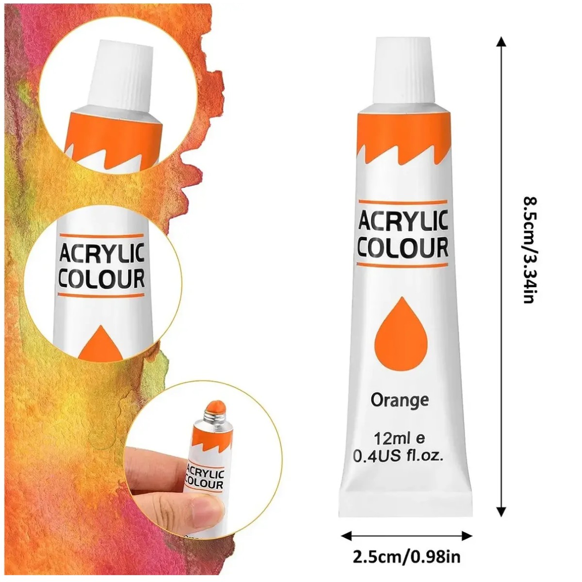 Pintura Acr&iacute;lica 24 Colores Set Arte Profesional image number null