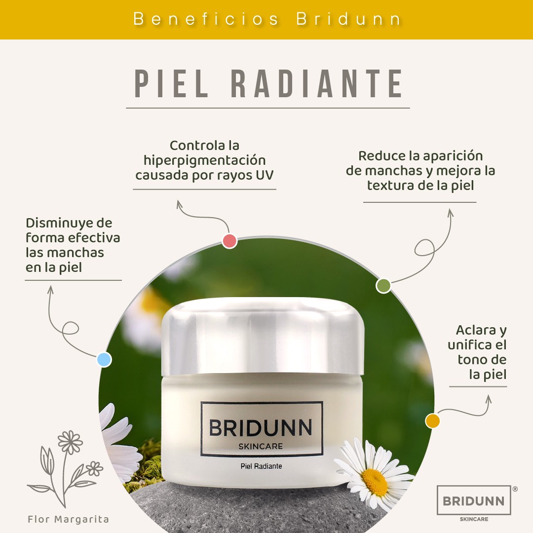 Crema Despigmentante Facial Natural BRIDUNN Manchas Oscuras Quita Hiperpigmentaci&oacute;n image number null
