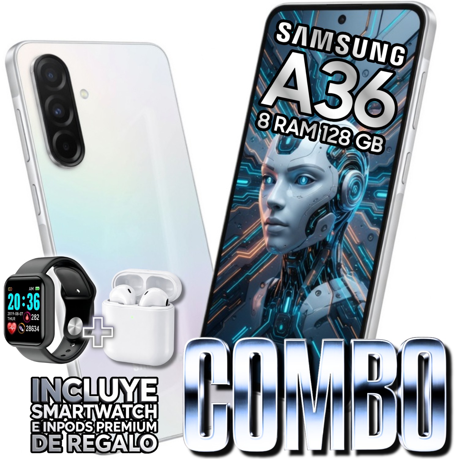 Samsung Galaxy A36 128 Gb 8 Ram Blanco image number null