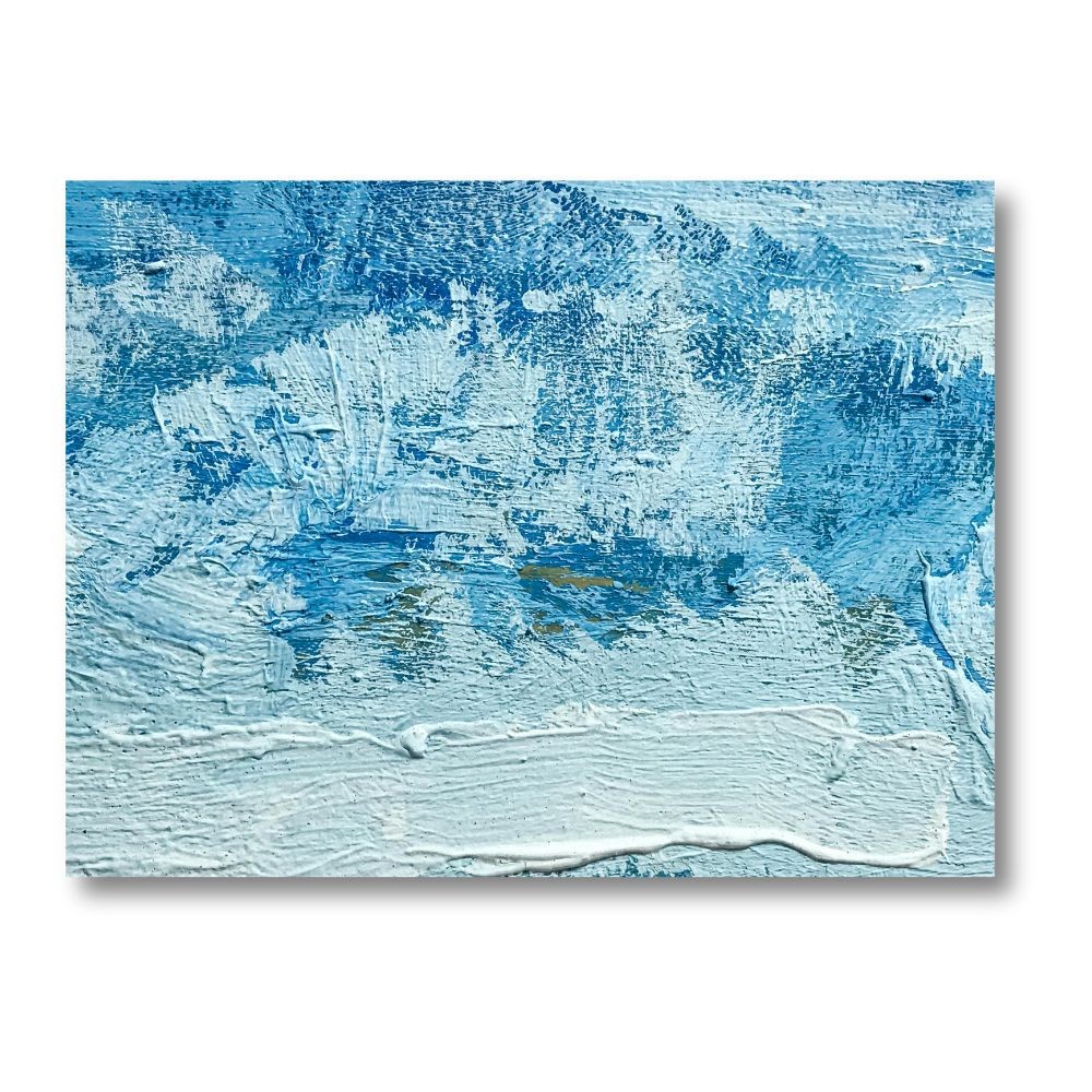 Cuadro Decorativo Abstracto Azul Polar 40x60cm image number null