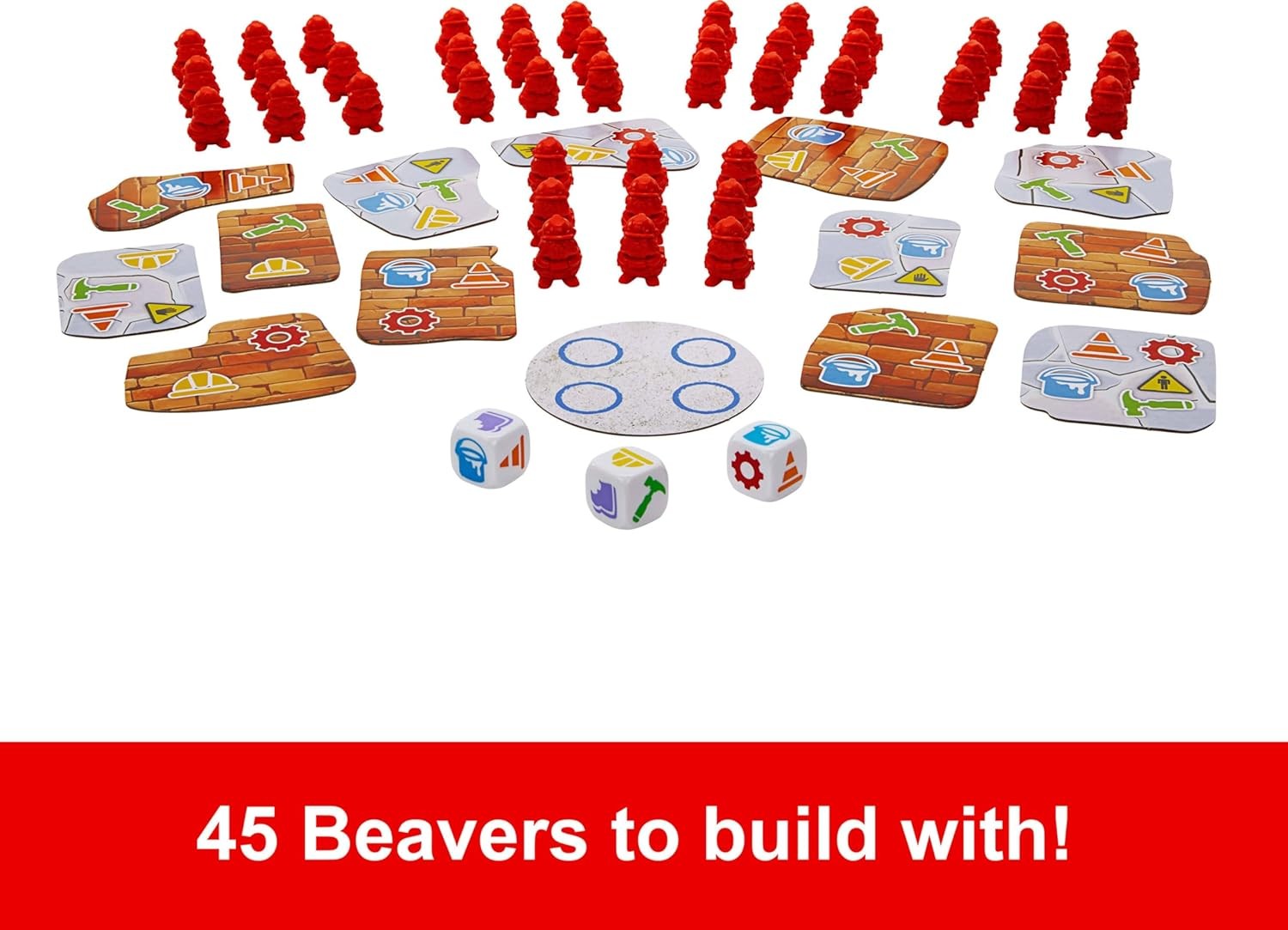 Mattel Games Juego de Mesa Castores Movedizos Ni&ntilde;os de 6 a&ntilde;os en adelante image number null