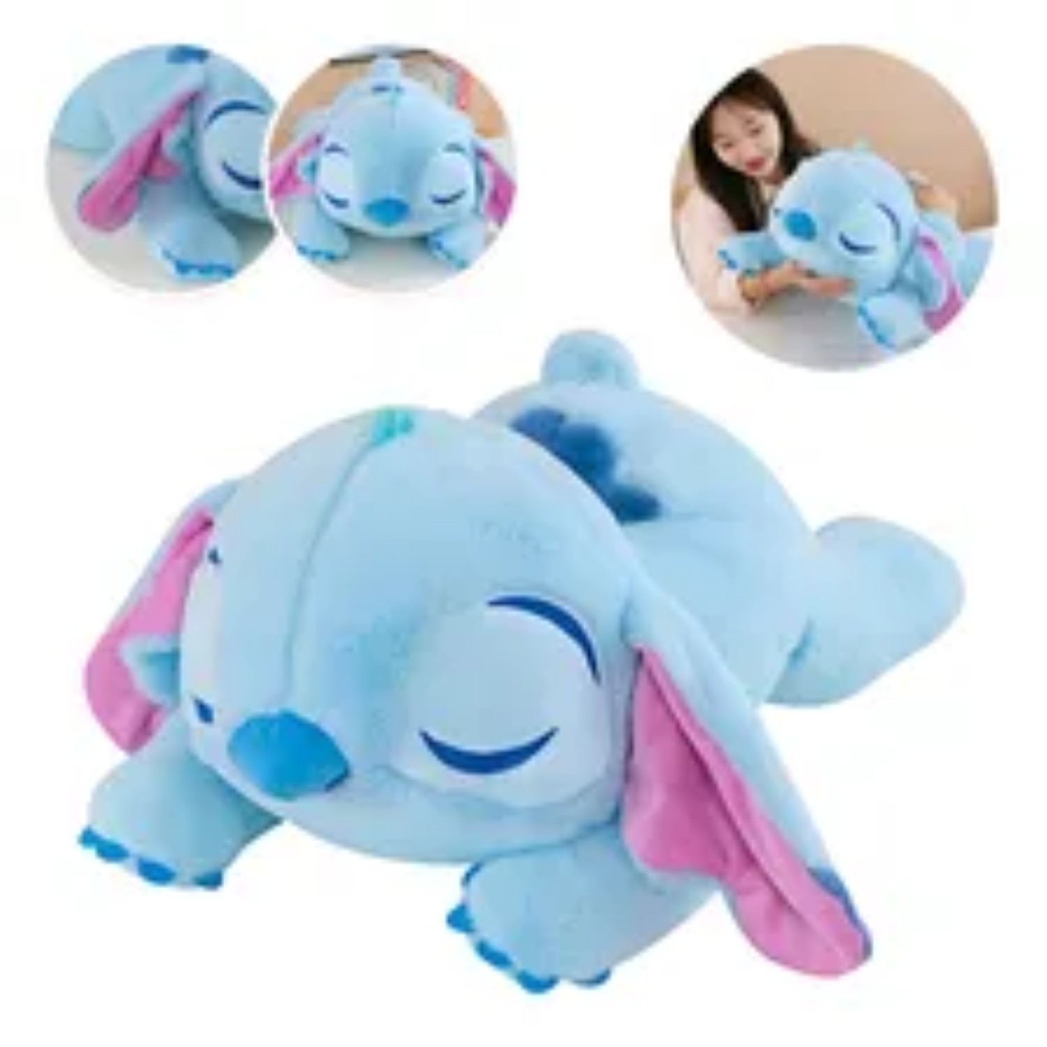 Stitch Peluche Almohada 40cm Azul Rey image number null