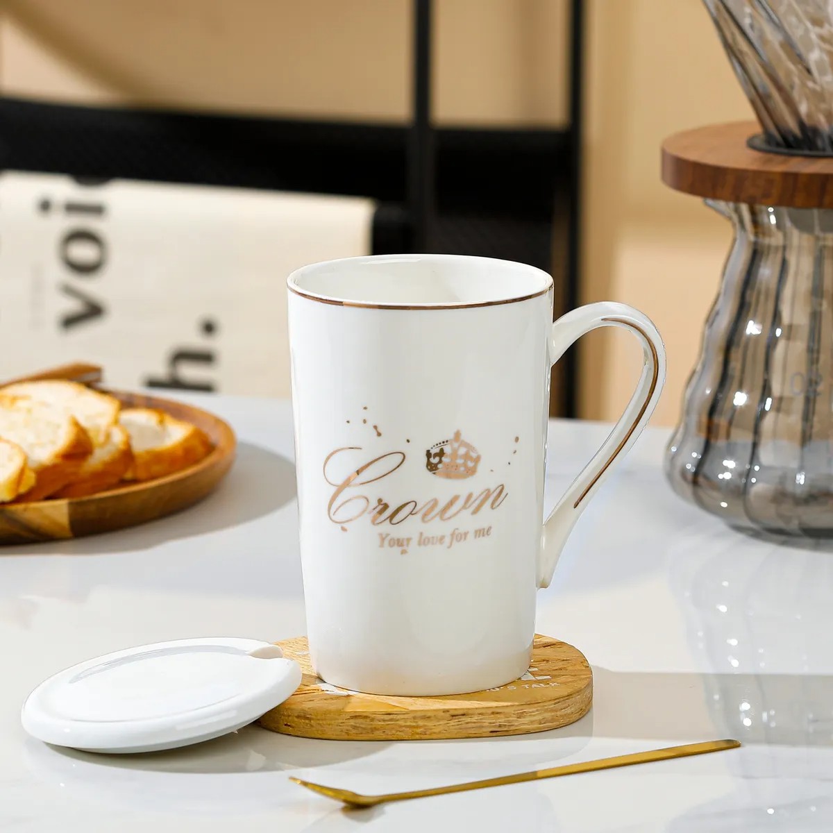 Conjunto De Taza De Regalo De Boda De Moda De Taza De Pareja image number null