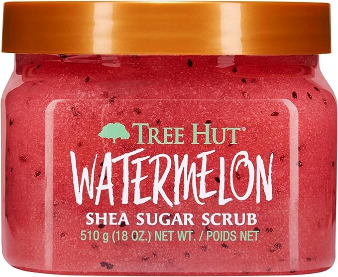 A TREE HUT, Watermelon Shea Sugar Scrub, Exfoliante Corporal de Az&uacute;car Natural con Manteca de Karit&eacute; y Esencia de Sand&iacute;a, Exfolia e Hidrata la Piel, 510 gramos. image number null