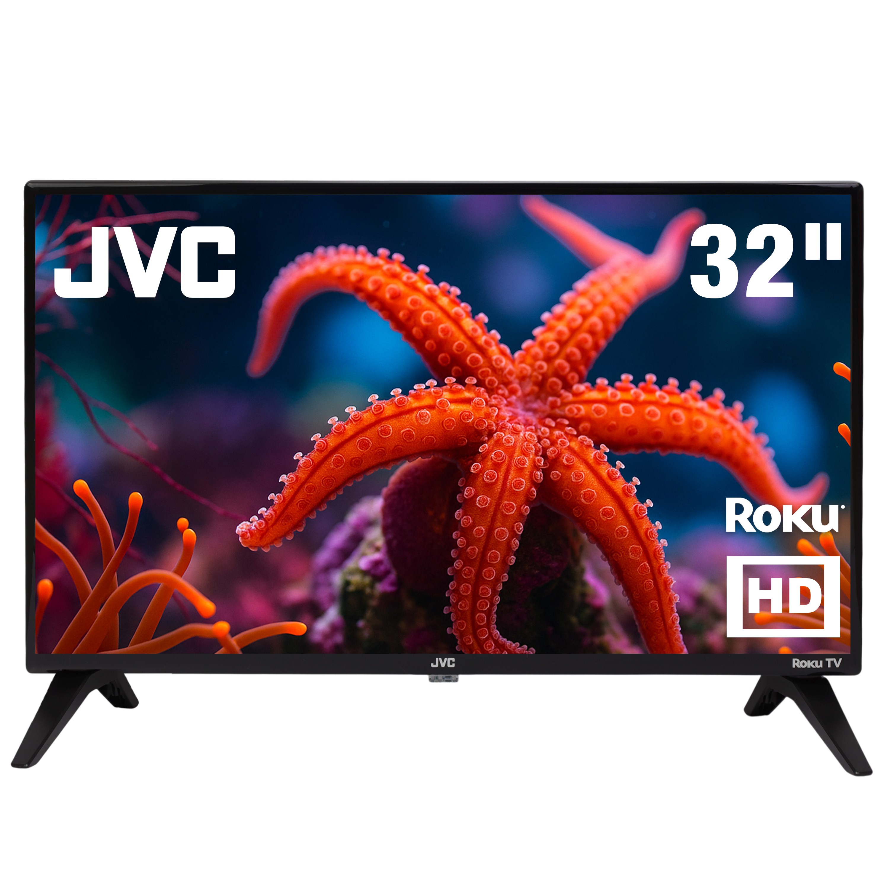 JVC Pantalla Smart TV 32 pulgadas HD LED | Roku TV Dolby Audio Modelo SI32R image number null