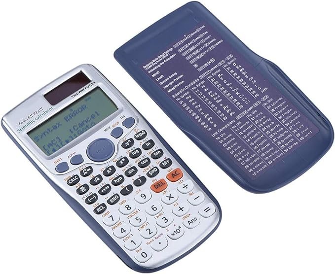 A ciciglow Calculadora Cient&iacute;fica Port&aacute;til con Funciones 417, Pantalla S&iacute;ncrona de Libros de Texto para Estudiantes y Trabajadores de Oficina, Material Duradero - Negro. image number null