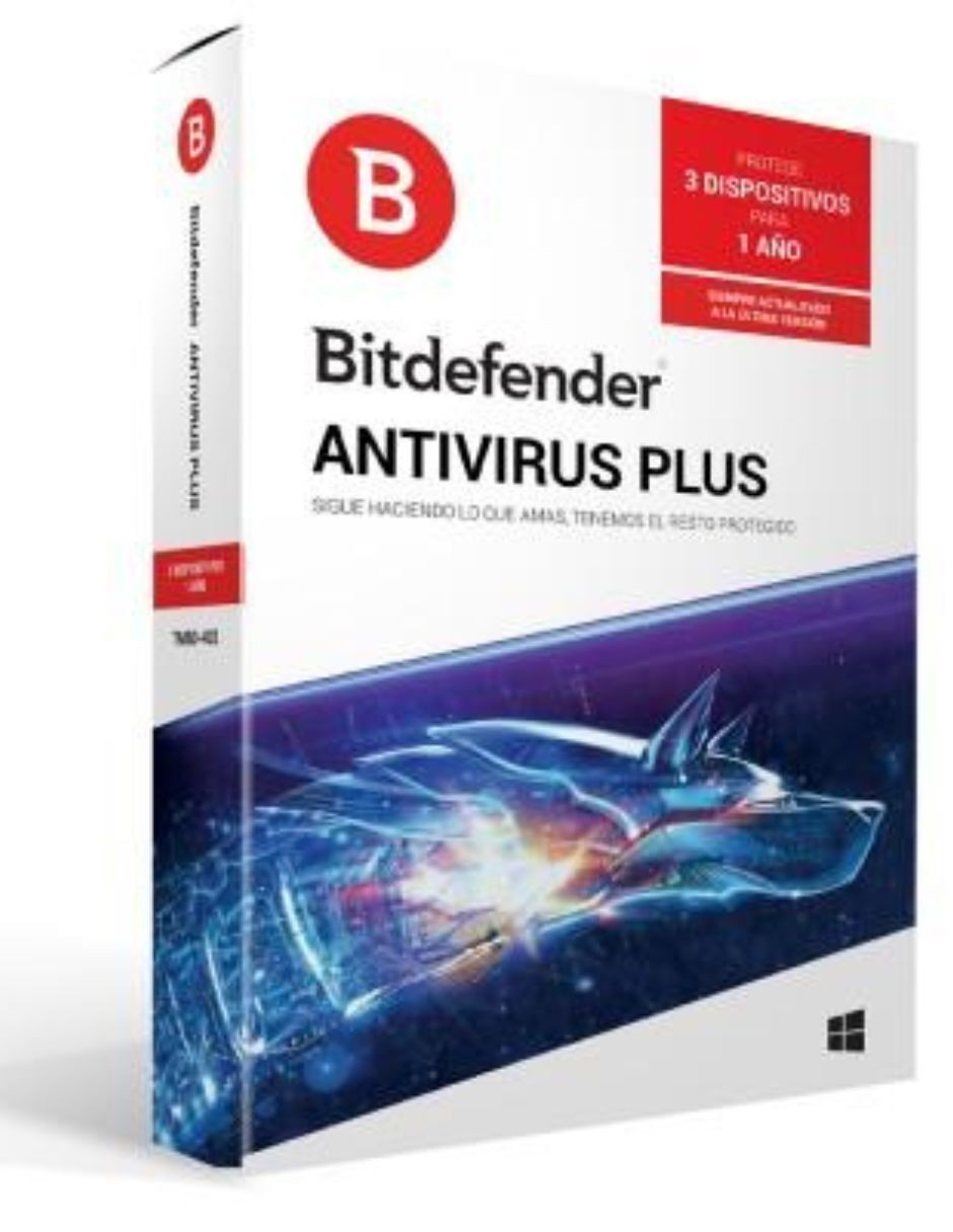 Bitdefender Antivirus Plus - 3 dispositivos | 1 a&ntilde;o de Suscripci&oacute;n image number null