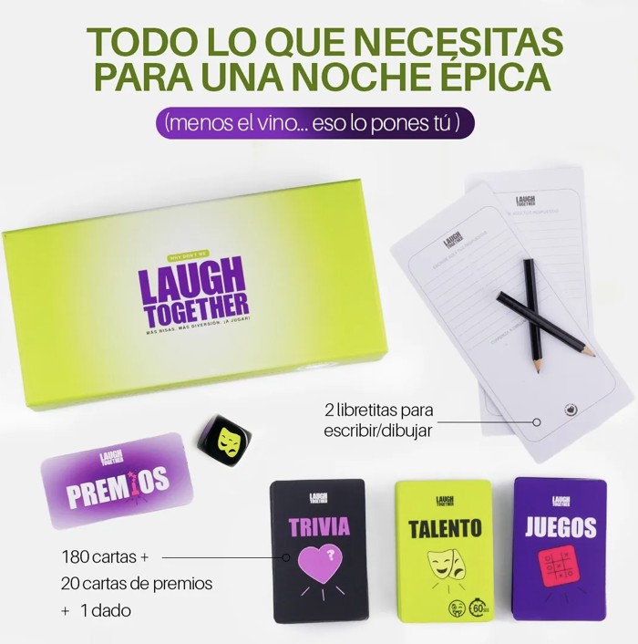 Juegos Parejas 200 Cartas Talentos Trivias Premios 2 Jugador image number null