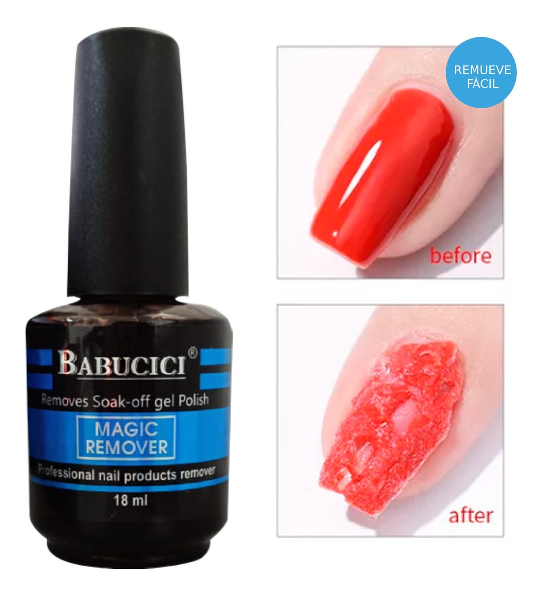 3 Remover De Gel Gelish Color Y Acr&iacute;lico Para U&ntilde;as Acrilicas image number null