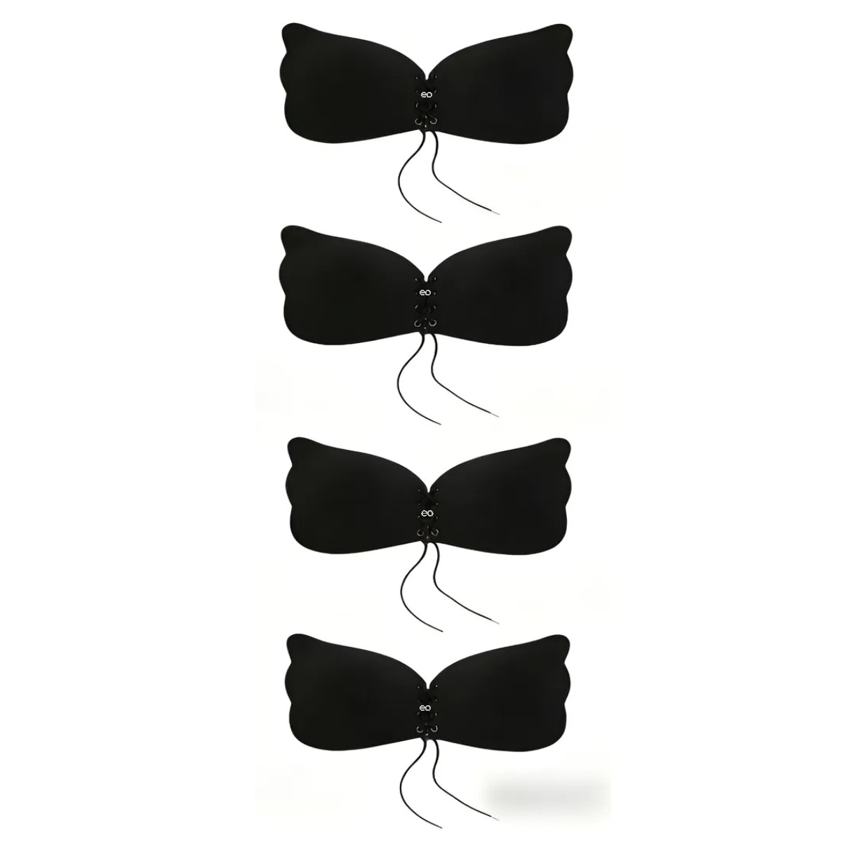 Brasier Strapless Push Ups Invisible Sin Tirante, 4 Uds Color Negro B36 image number null
