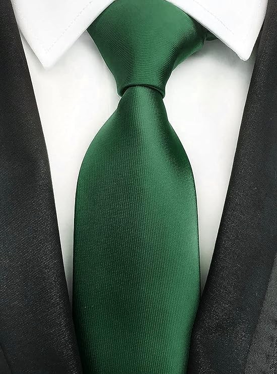 Corbatas de Sat&eacute;n para Hombre, Corbata Lisas Slim Delgada para Caballero, Accesorio Elegante de Alta Calidad para Trajes, Regalo Perfecto para Marido, Padre o Amigo. image number null