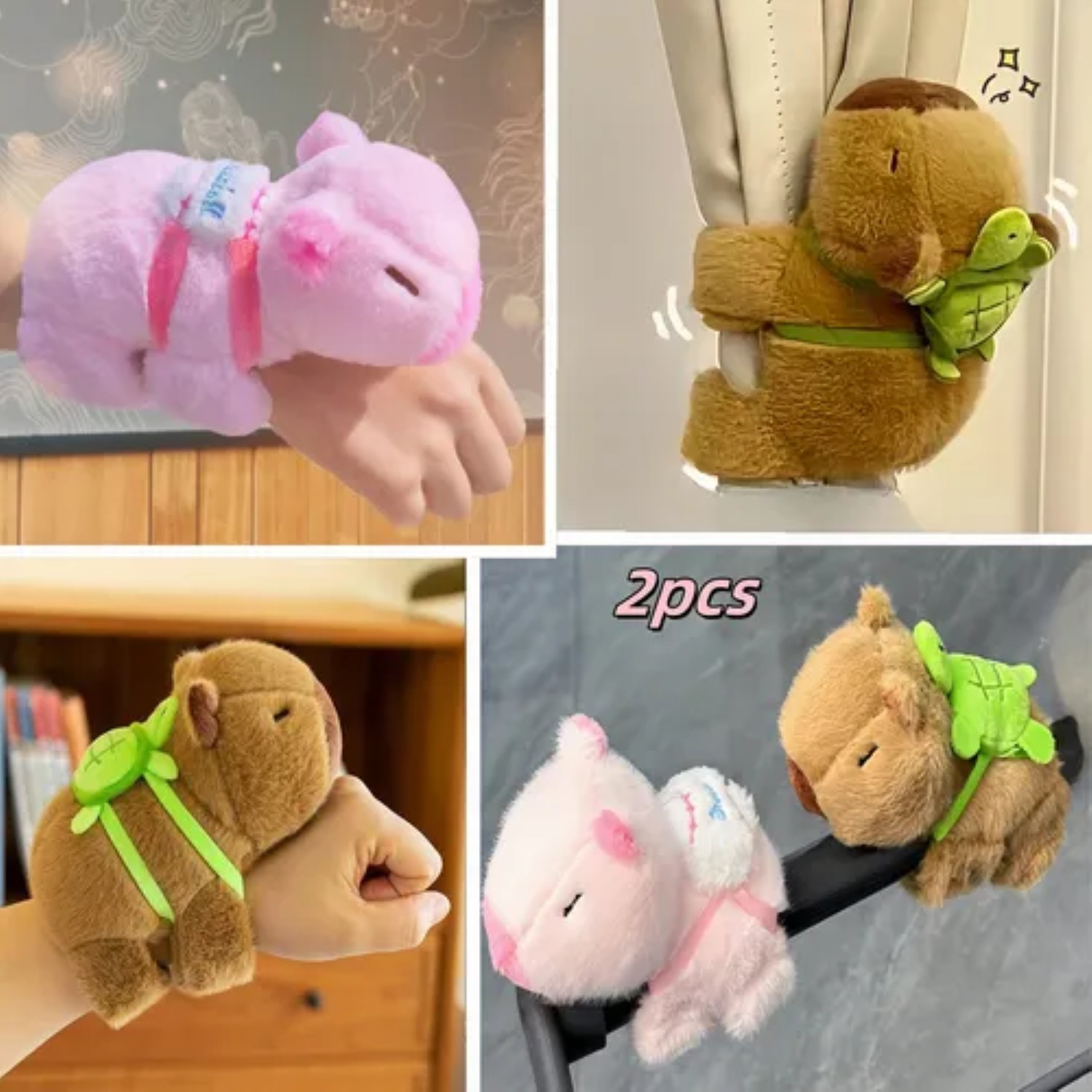 2pz Capibaras Peluche Rosa Cafe image number null