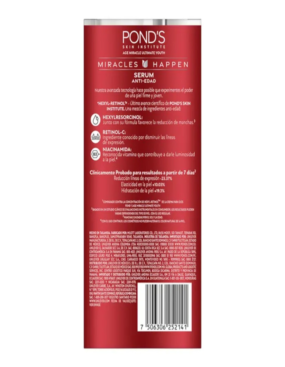 S&eacute;rum Facial 50x Age Miracle Ultimate Youth 30ml Pond's image number null