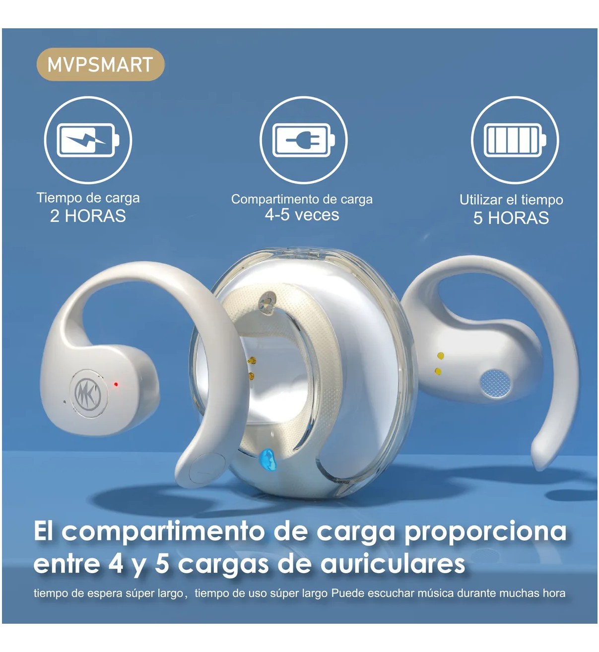 Auriculares Deportivos Bluetooth Con Oreja Colgante Belug image number null