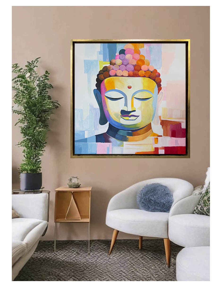 Hermoso cuadro decorativo pintado totalmente a mano image number null