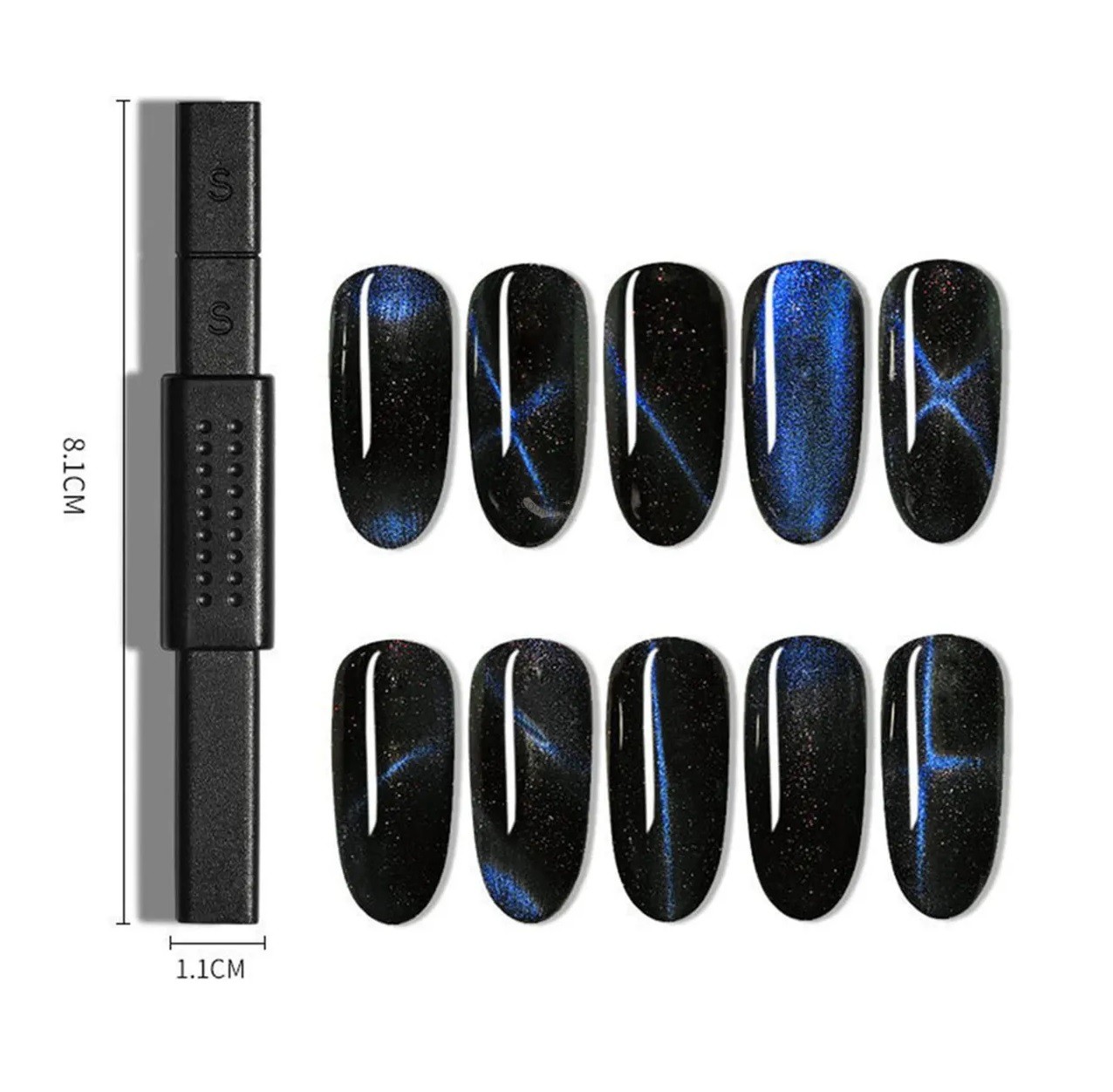 Iman Para U&ntilde;as Accesorios Para U&ntilde;as Efecto Ojo De Gato 15pcs Color Mix image number null