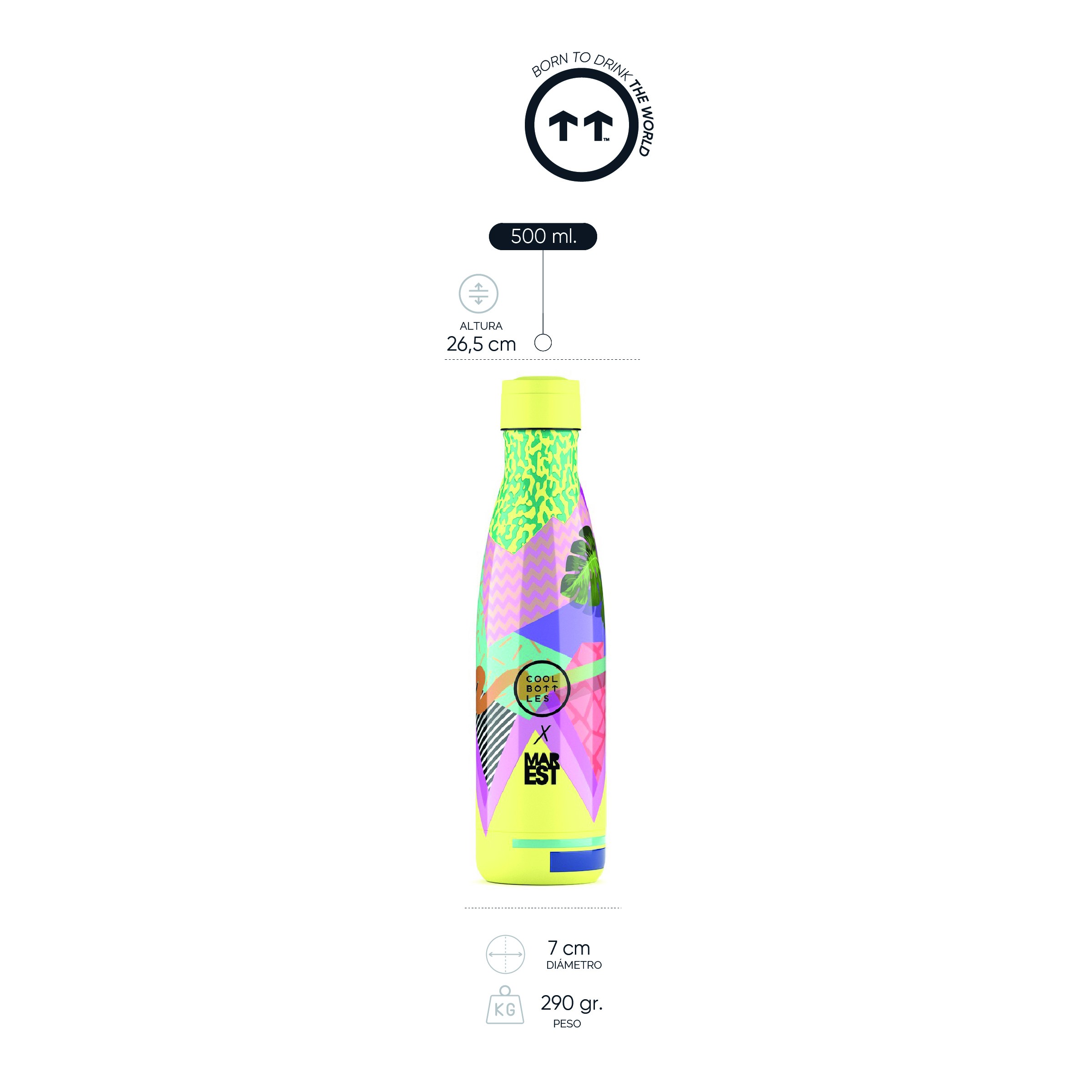 Cool Bottles Botella Termo Mediterranean 500ml by Antonyo Marest image number null