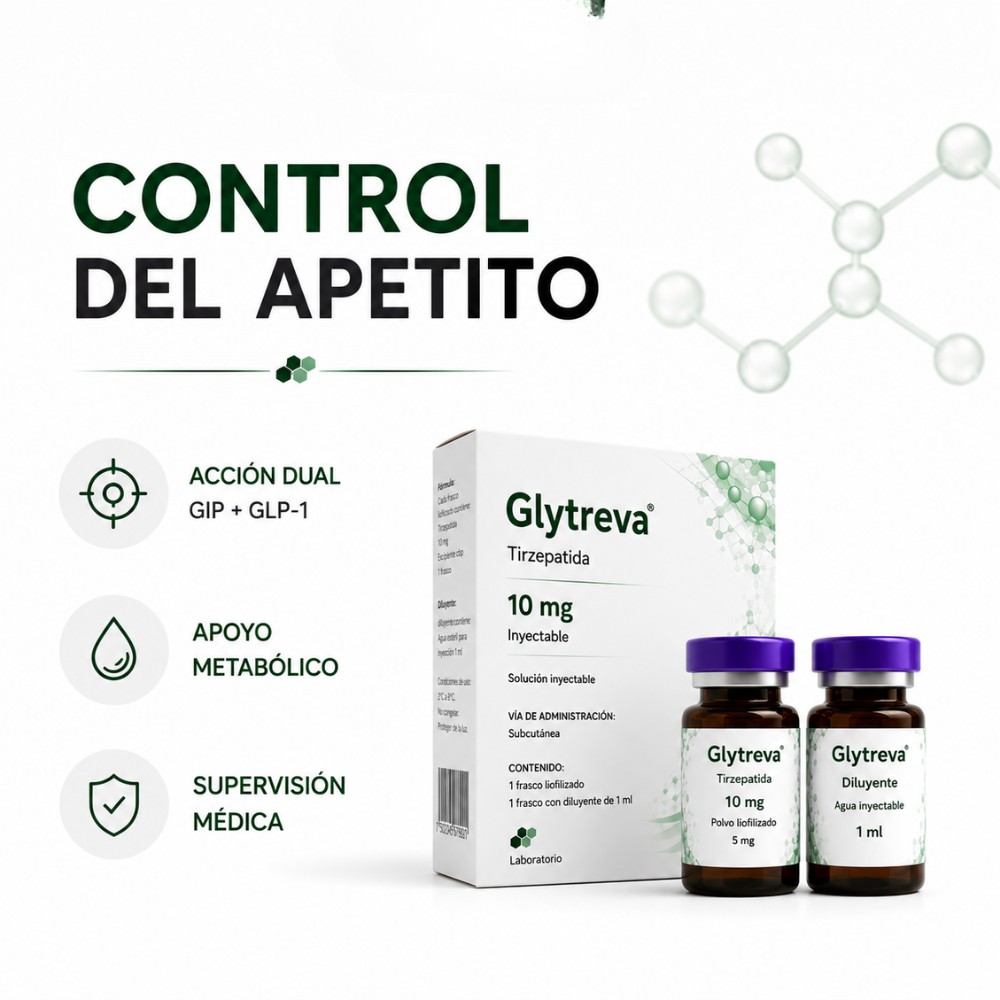 Glytreva&reg; Tirzepatida 5 mg | Tecnolog&iacute;a de &Uacute;ltima Generaci&oacute;n | Presentaci&oacute;n Liofilizada Premium image number null