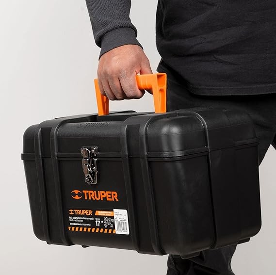 Truper CHP-17X, Caja pl&aacute;stica para herramientas, industrial, 17". image number null