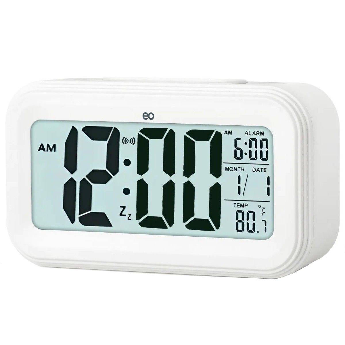 Temporizador Reloj Alarma Despertador Digitales Smart Clock Blanco image number null