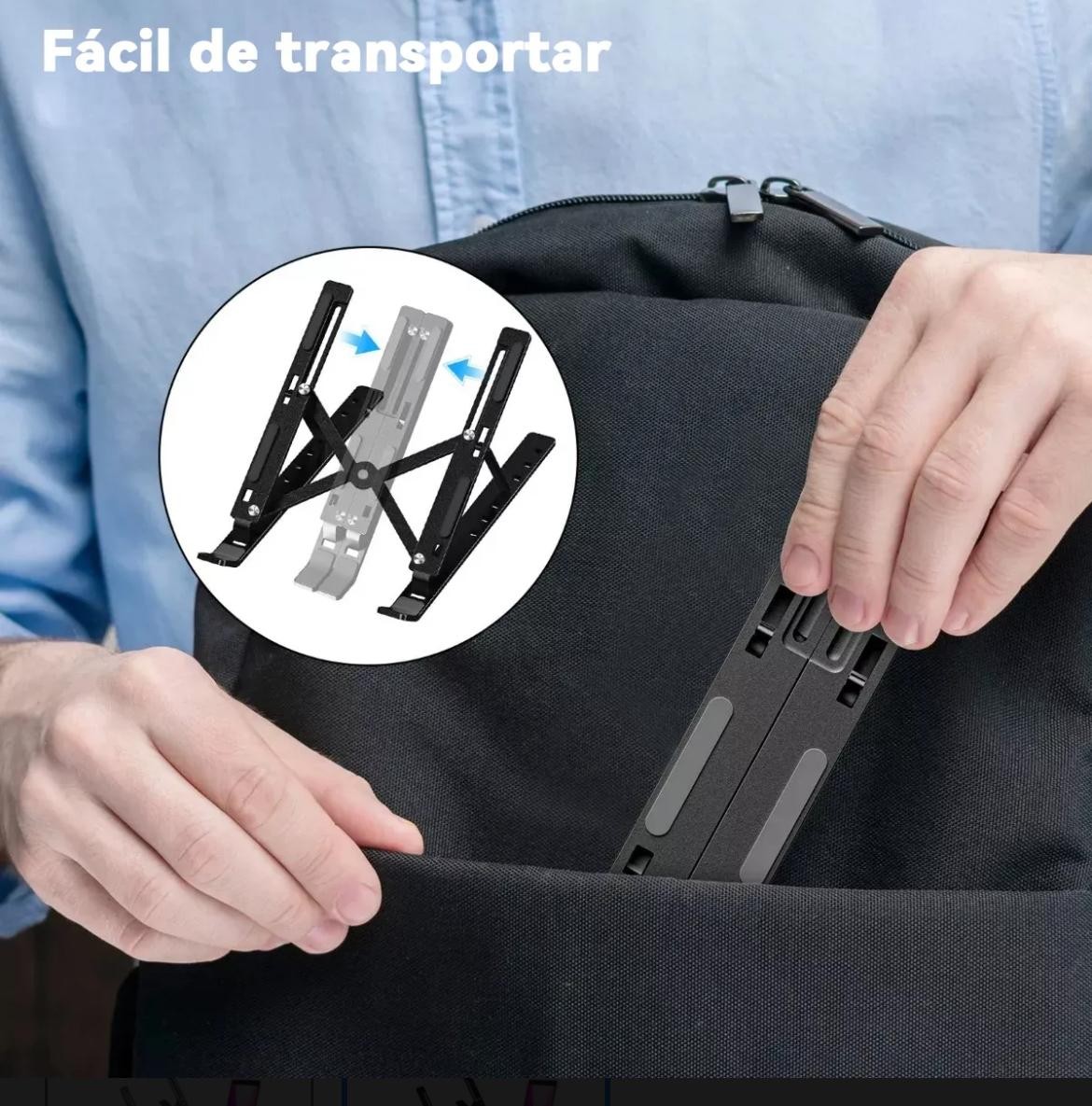 Soporte Ajustable para Laptop Port&aacute;til Plegable image number null
