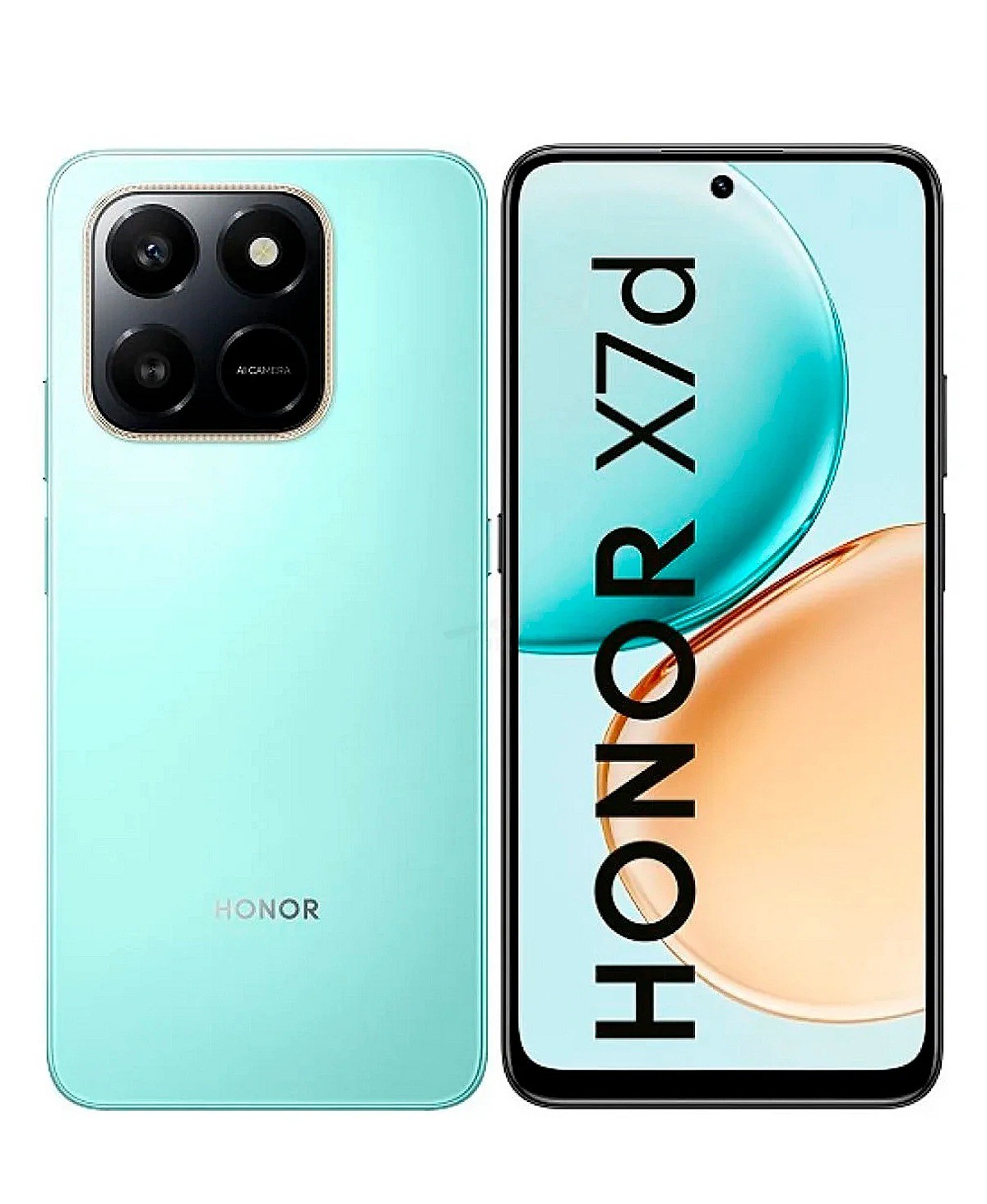 Honor X7d 5G 256Gb ((AUDIFONOS DE REGALO) Color Cyan Nuevo Libre. image number null