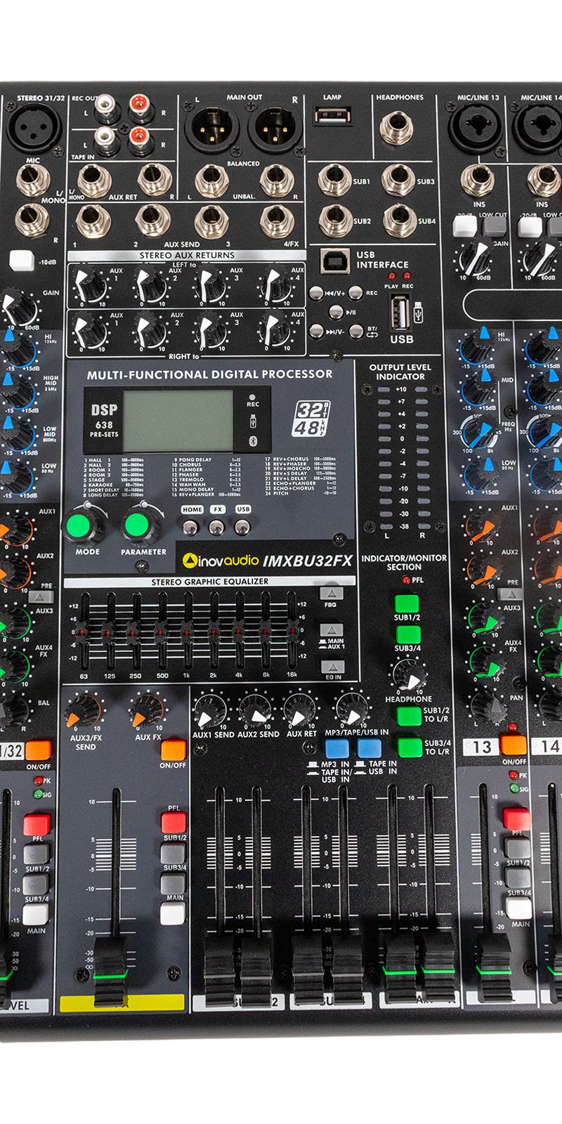 Mezcladora Analogica INOVAUDIO IMXBU32FX Can C/efectos image number null