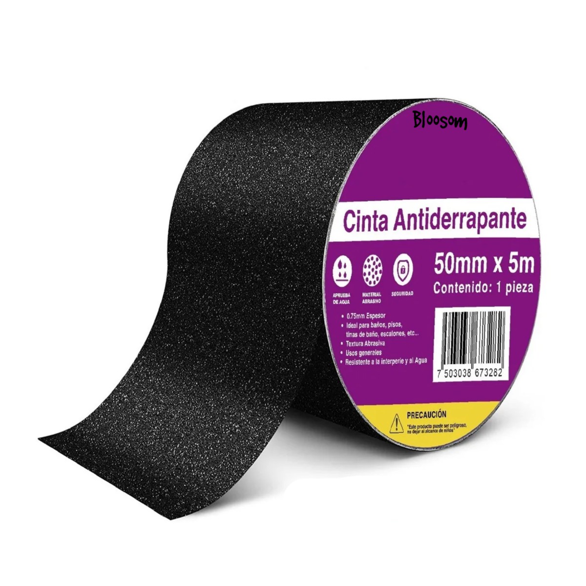 Cinta Antiderrapante Gruesa Y Resistente 2 Pulgadas Negro image number null