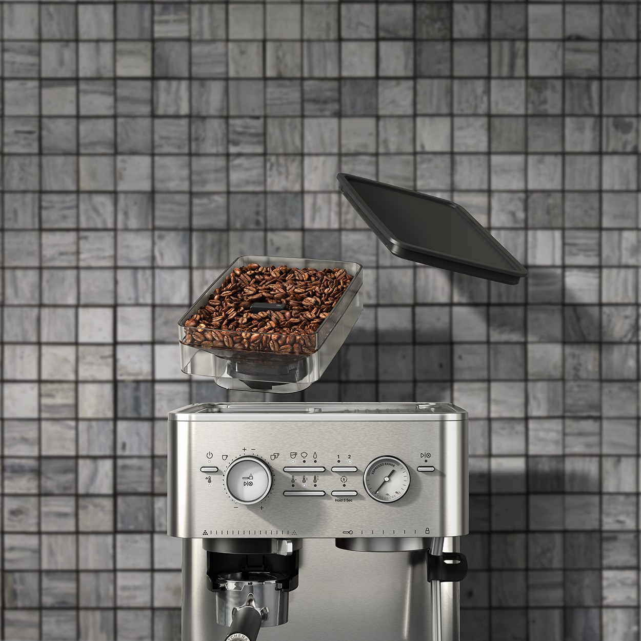 Cafetera Semiautom&aacute;tica Espresso KitchenAid KES6551SX de 2.5 Litros image number null