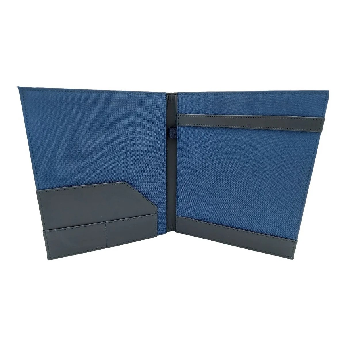 Carpeta Ejecutiva Tama&ntilde;o Carta Imitaci&oacute;n Piel Color Azul Marino image number null