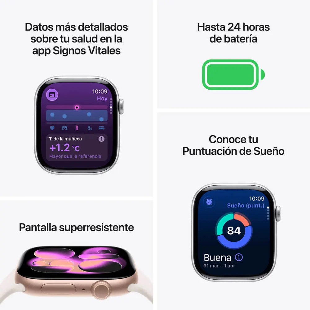 Apple Watch 11 Gps 46mm Gris Espacial + Correa Negra M/L image number null