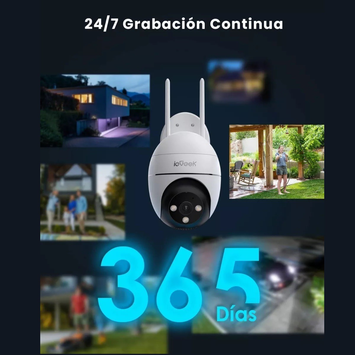 Camaras De Seguridad Inalambricas Wifi Hd 2k Exterior. image number null