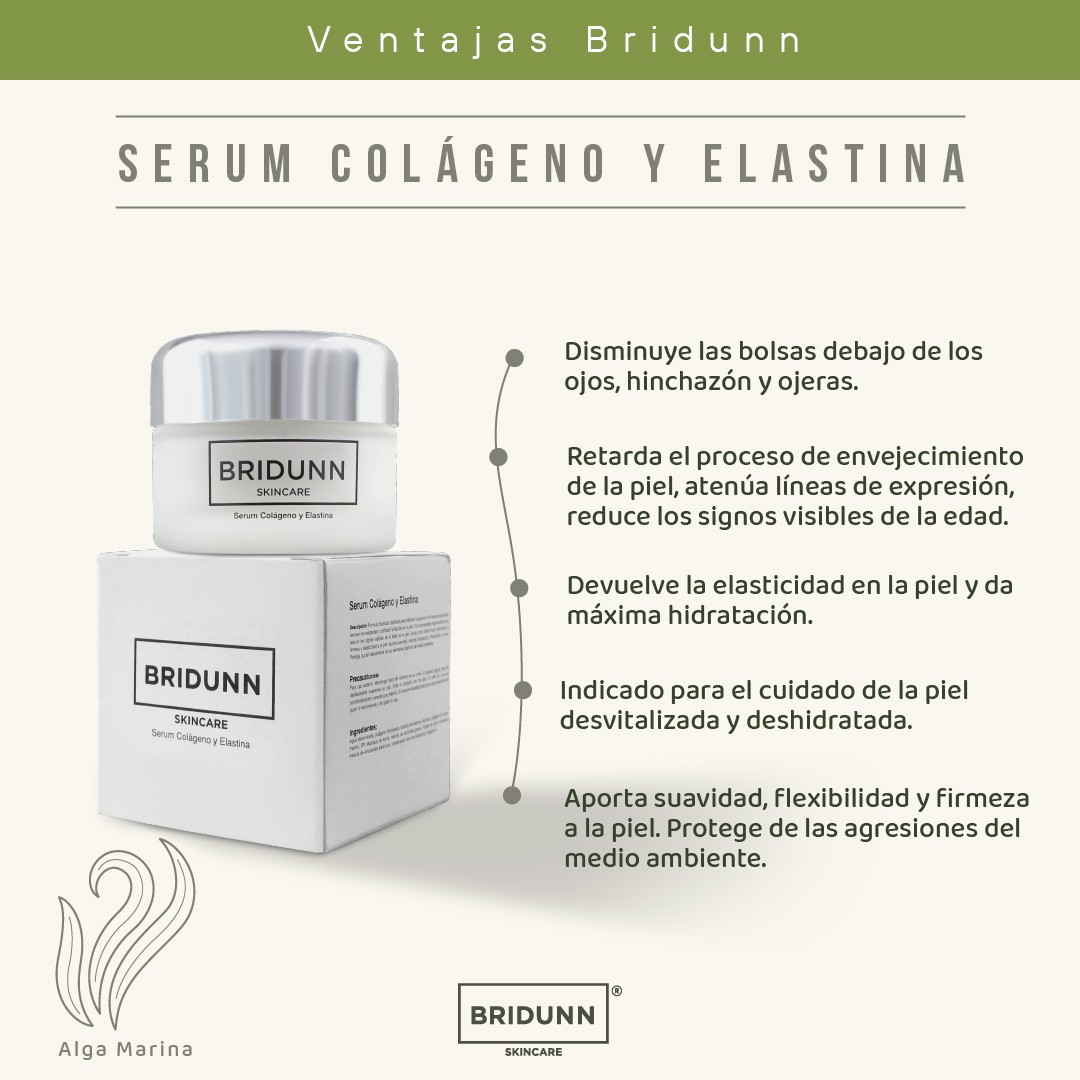 Crema Facial Reafirmante BRIDUNN, Col&aacute;geno Marino y Elastina Antiedad para Rejuvenecimiento y Firmeza . Efecto Lifting image number null