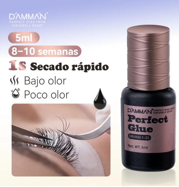 Adhesivo pegamento Profesional Damman para Extensiones de Pesta&ntilde;as color negro image number null