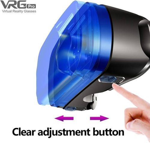 Lentes De Realidad Virtual 3d Vrg Con Controles negro image number null