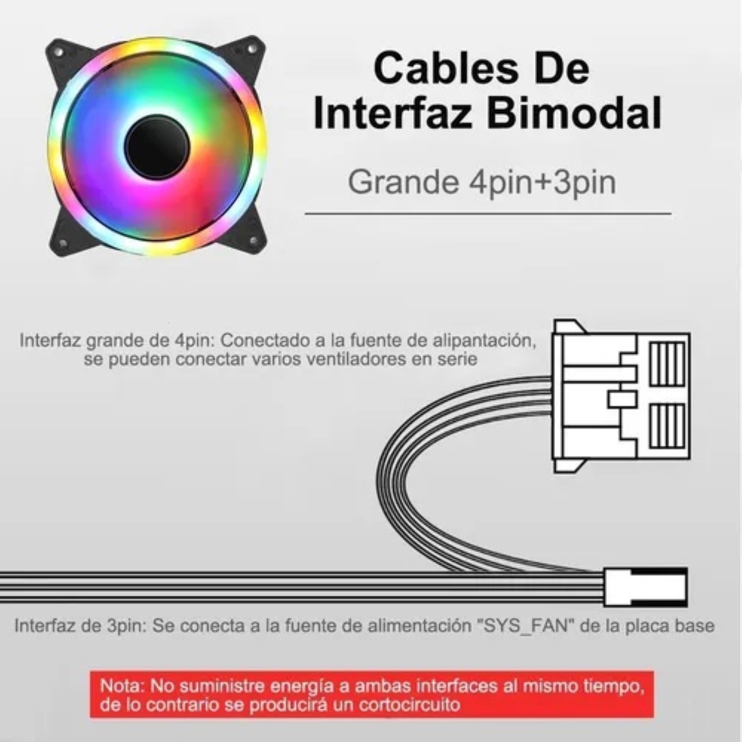 Ventiladores Gamer 3 pzs, Negro image number null