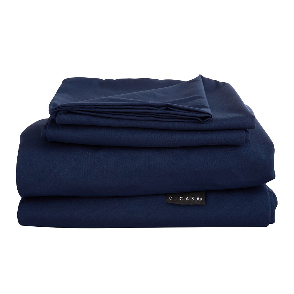 Protector King Size Spring Air Ultra Blanco con S&aacute;banas Softy Azul image number null