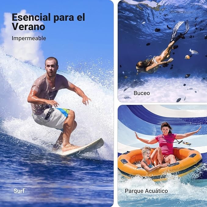 UGREEN Funda Impermeable para Celular, Bolsa para Celular contra Agua, Funda Celular Waterproof para iPhone 14 13 12 11 Pro MAX, Galaxy S23 S22 Ultra, Xiaomi Redmi Note de hasta 7.2 Pulgadas, 2 Pack. image number null