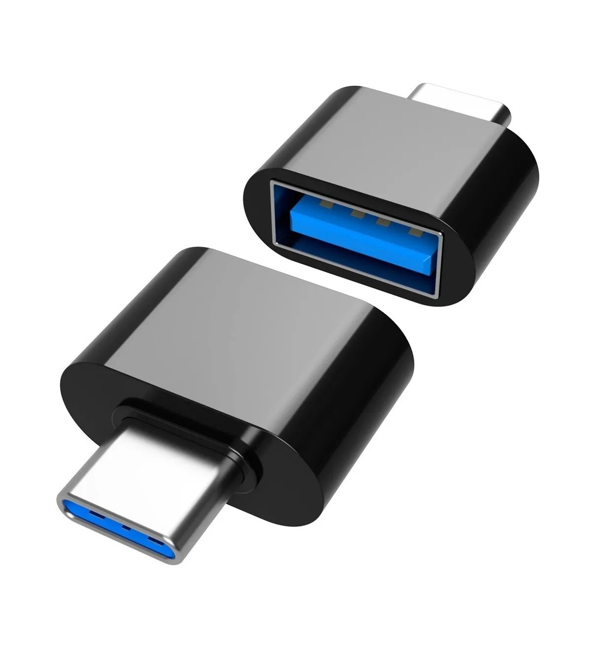 Adaptador Usb A Tipo C Otg 3.0 Conector Celular Malubero Negro image number null
