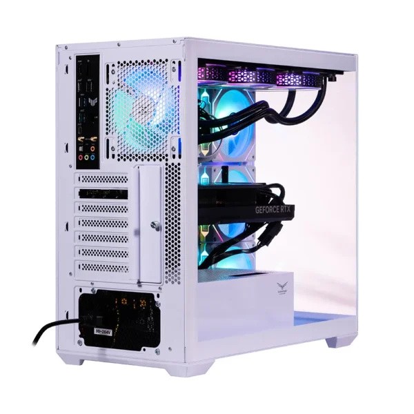 Gabinete Naceb NA-0637B, Midi-Tower, ATX/Micro-ATX/Mini-ITX, USB 3.0, sin Fuente, 4 Ventiladores Instalados, Blanco image number null
