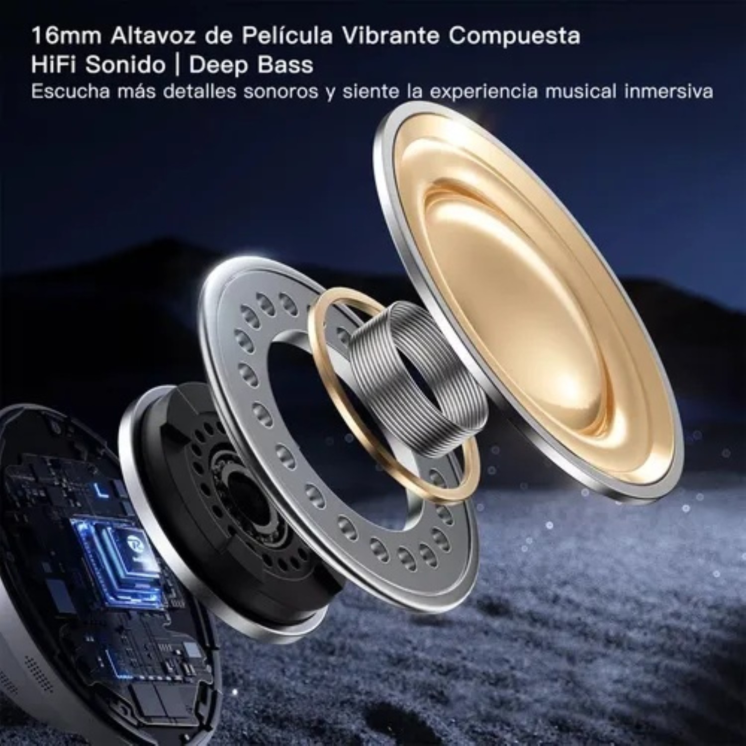 Aud&iacute;fonos Bluetooth Auriculares Inal&aacute;mbricos Manos Libres Morado image number null