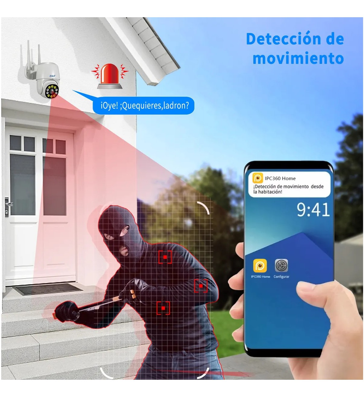 mp C&aacute;mara De Seguridad Vigilancia Wifi Alarmaa Ip Belug Blanco image number null