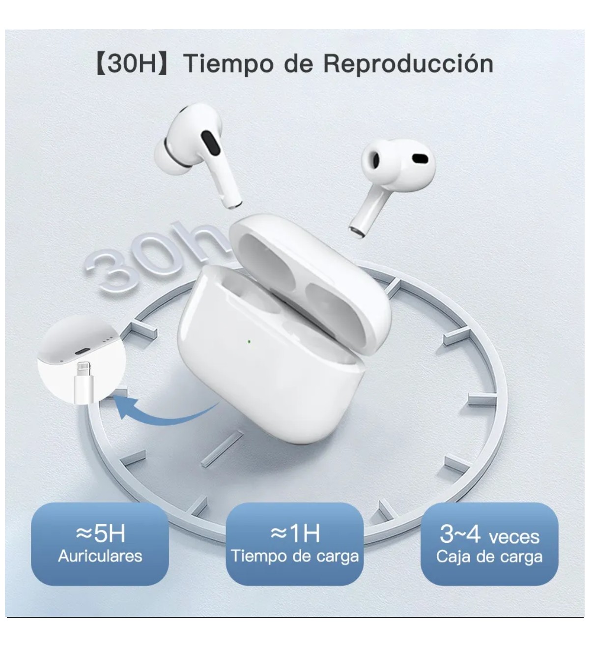 Aud&iacute;fonos Bluetooth Hifi Auriculares Malubero Hd Call Para Ios iPhone Color Blanco image number null