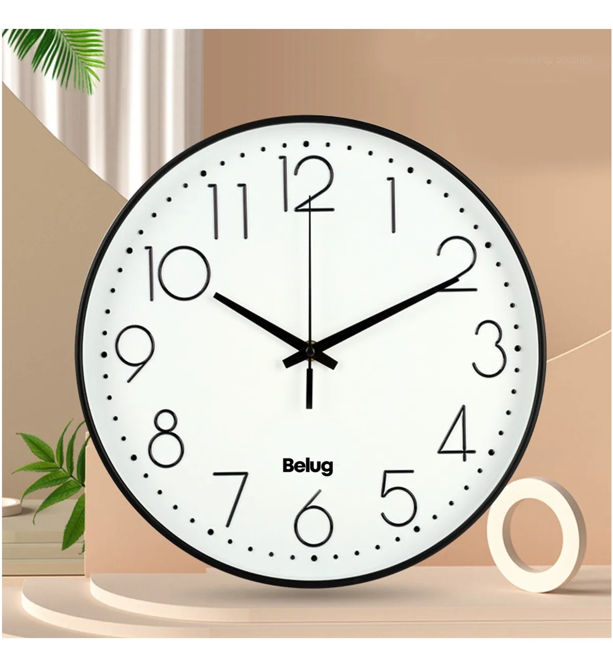 Reloj De Pared Digital Grande Belug Moderno Y Silencioso 20 Cm image number null