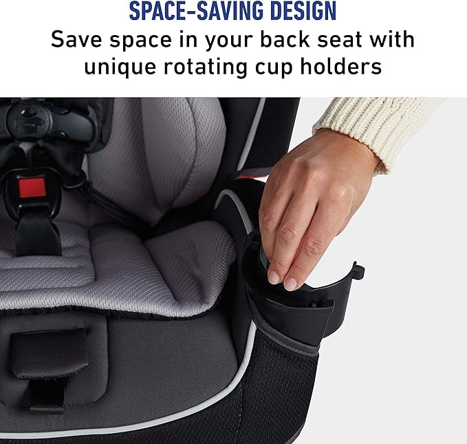 A Graco Slimfit - Asiento de coche 3 en 1, dise&ntilde;o delgado y c&oacute;modo, ahorra espacio en tu asiento trasero, Darcie. image number null