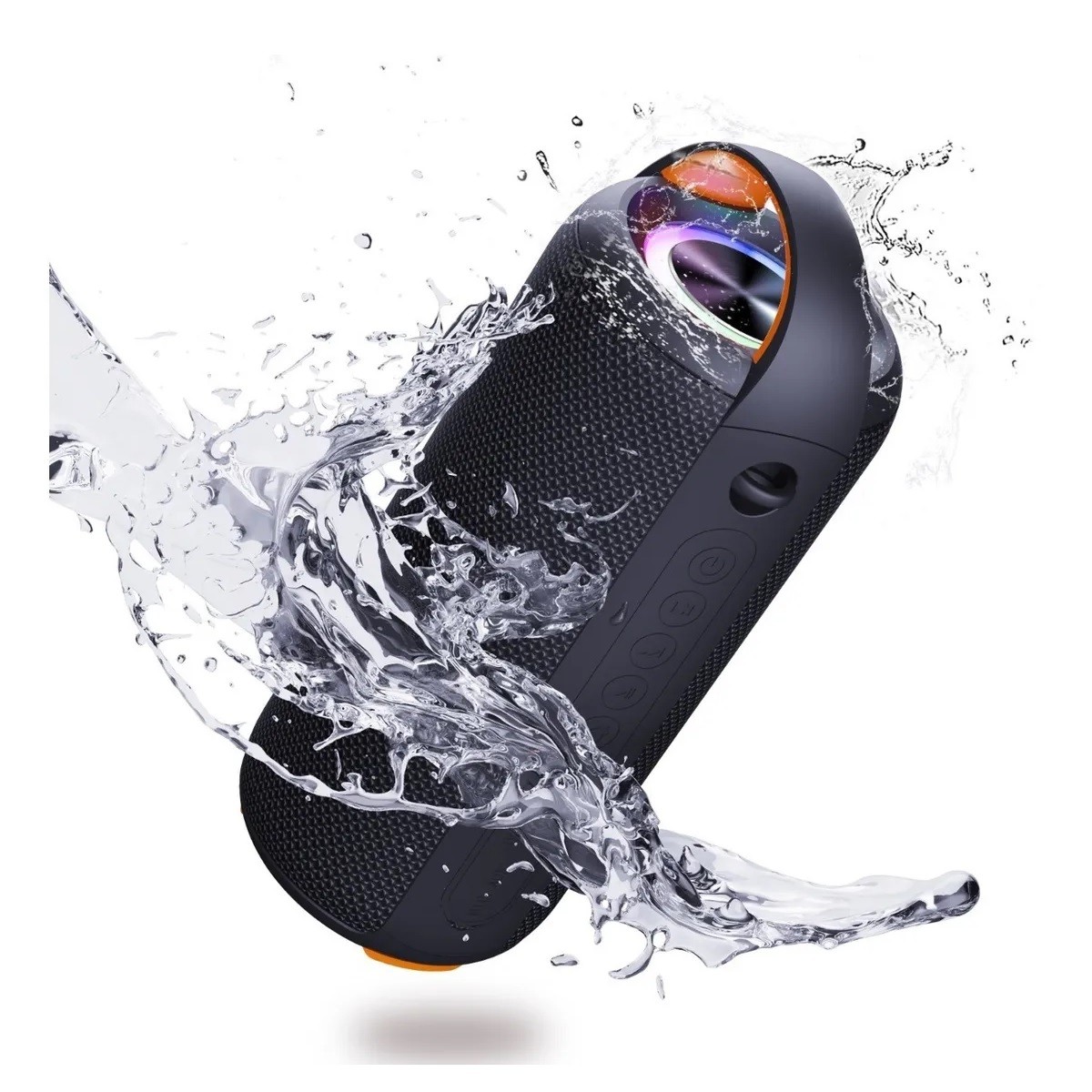 Bocina Bluetooth Port&aacute;til Altavoz Impermeable Con Rgb Luces image number null